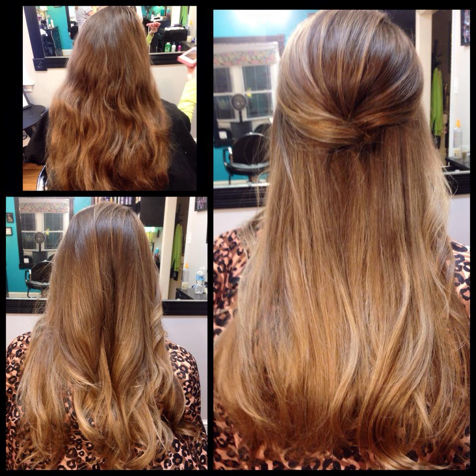 Before and After - Balayage and Corrective Color Treatment
