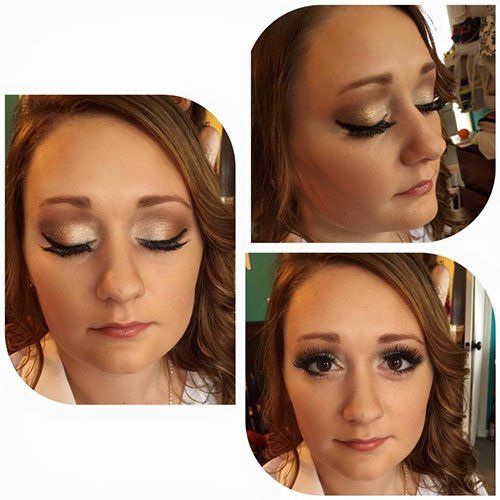 Woman with Wedding Makeup