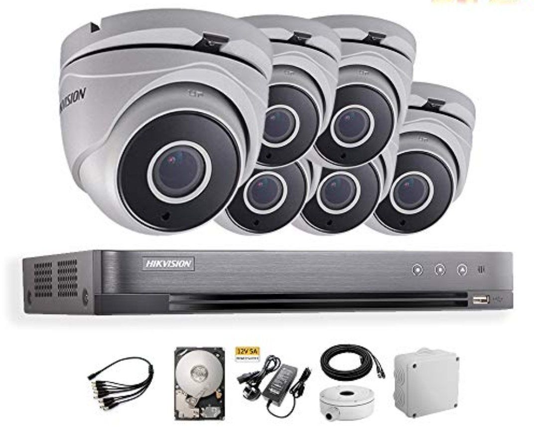 A hikvision video recorder with a bunch of cameras on it A hikvision video recorder with a bunch of cameras on it