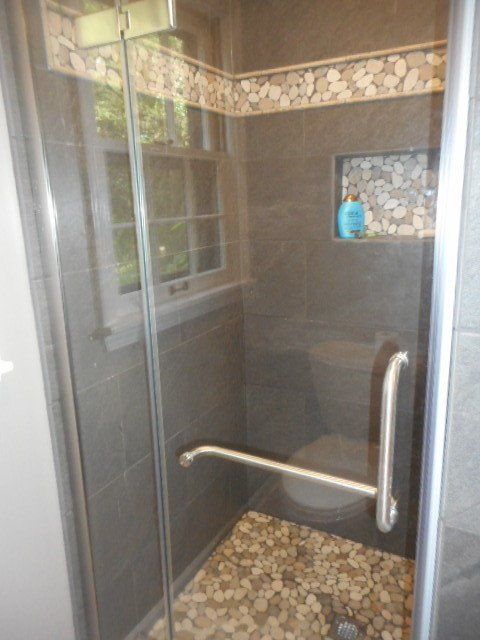 bathroom shower after remodeling