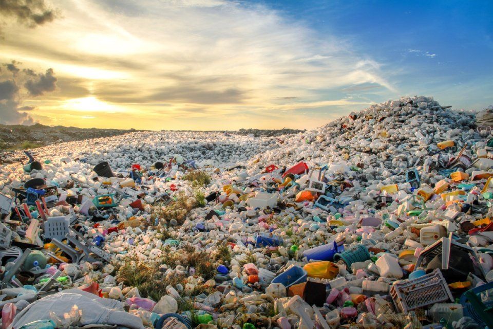 Mucchi di plastica