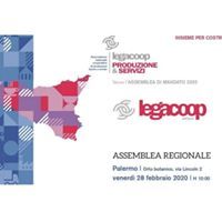Un manifesto per un'assemblea regionale con una mappa dell'Italia.