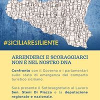 Una mappa della Sicilia con tante lettere.