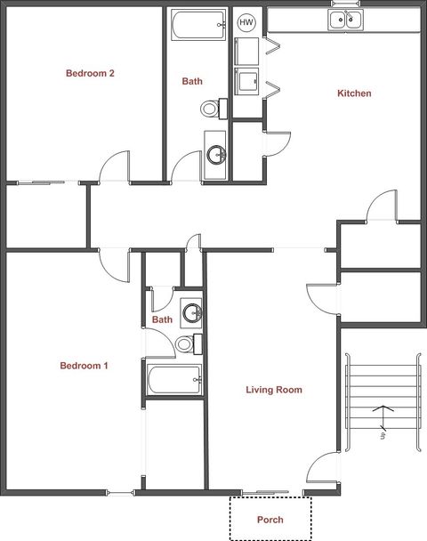 2 Bedroom 2 Bath