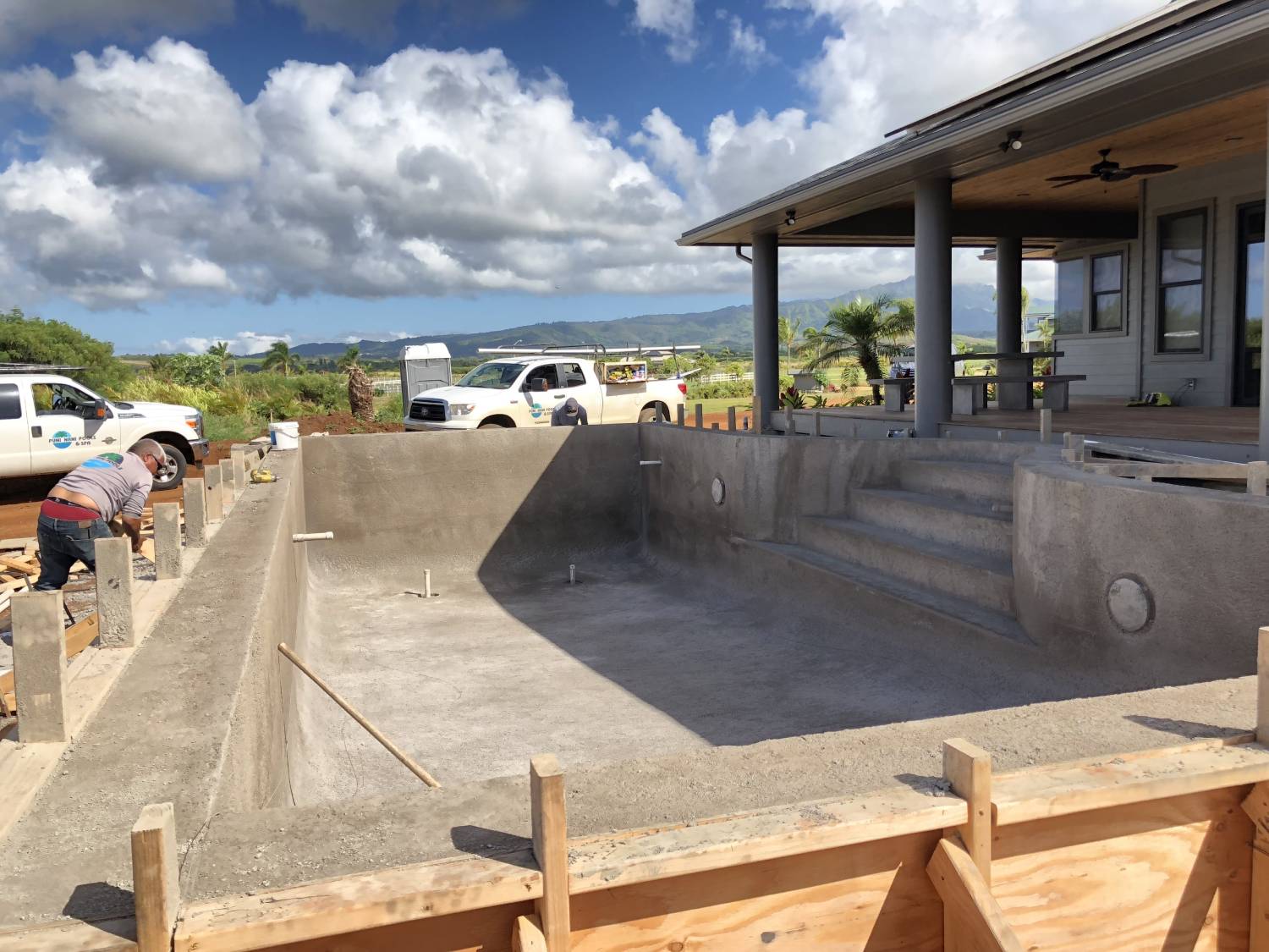 swimming pool installation