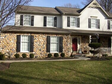 Coffee Brown Stone House - Stone Fonts in Langhorne, PA