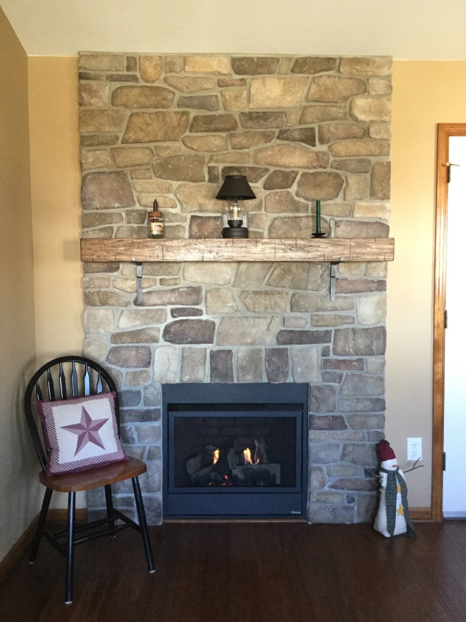 Hearth — Modern Fireplace With Brick Wall in Langhorne, PA