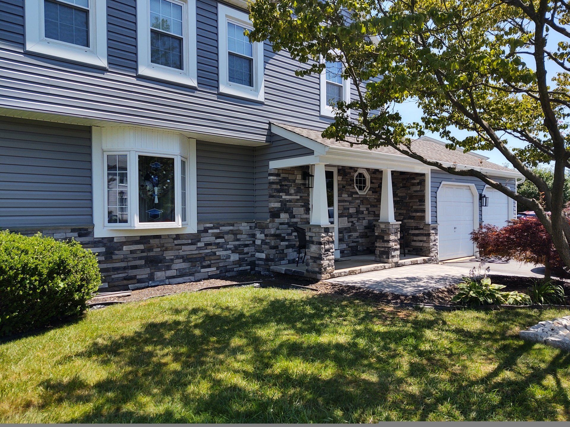 Brown Stone House - Stone Fonts in Langhorne, PA