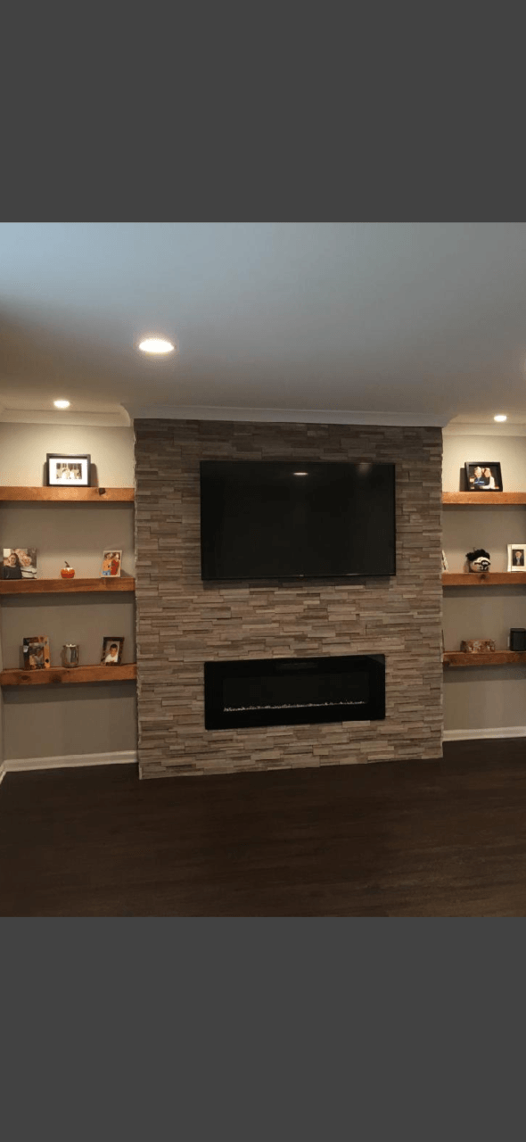 White Oak natural stack ledgestone