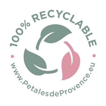 Logo indiquant un emballage 100 % recyclable