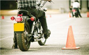 man on motorcycle
