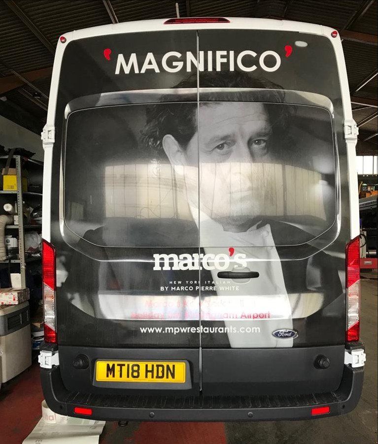 Rear vehicle graphic