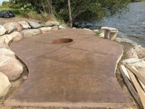Concrete fire pit — Able Concrete in Minneapolis, MN Concrete fire pit — Able Concrete in Minneapolis, MN