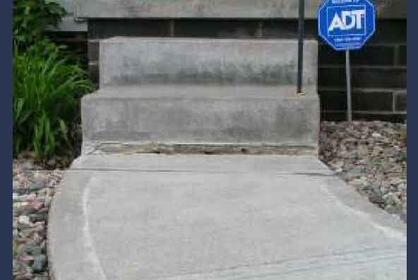 Mudjacking before 3 — Able Concrete in Minneapolis, MN Mudjacking before 3 — Able Concrete in Minneapolis, MN