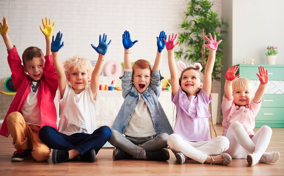 Group of Children with Colorful— Panama City, FL — Childworld Learning Center