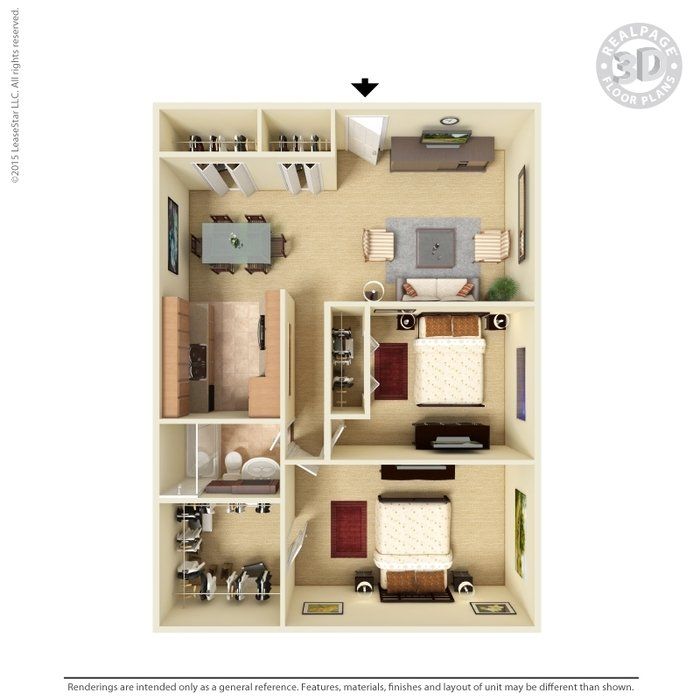 2 bedroom furnished