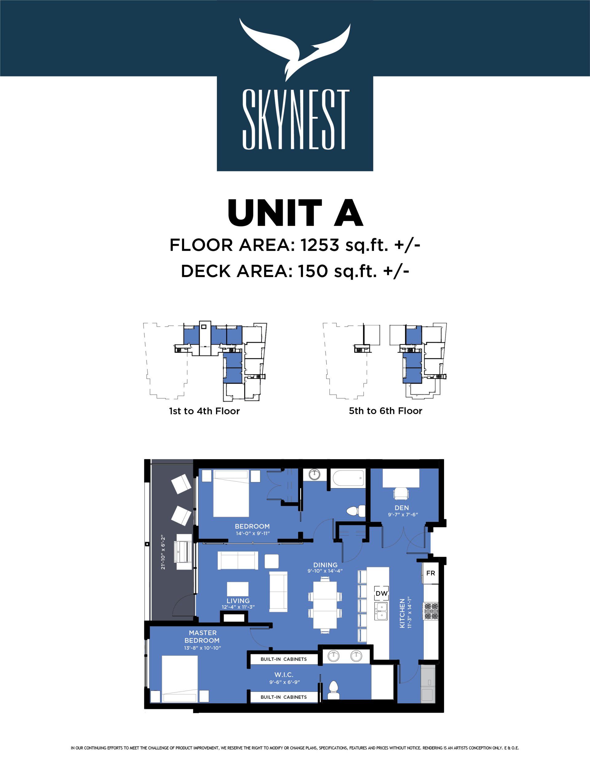 Skynest Unit A Floor Plan