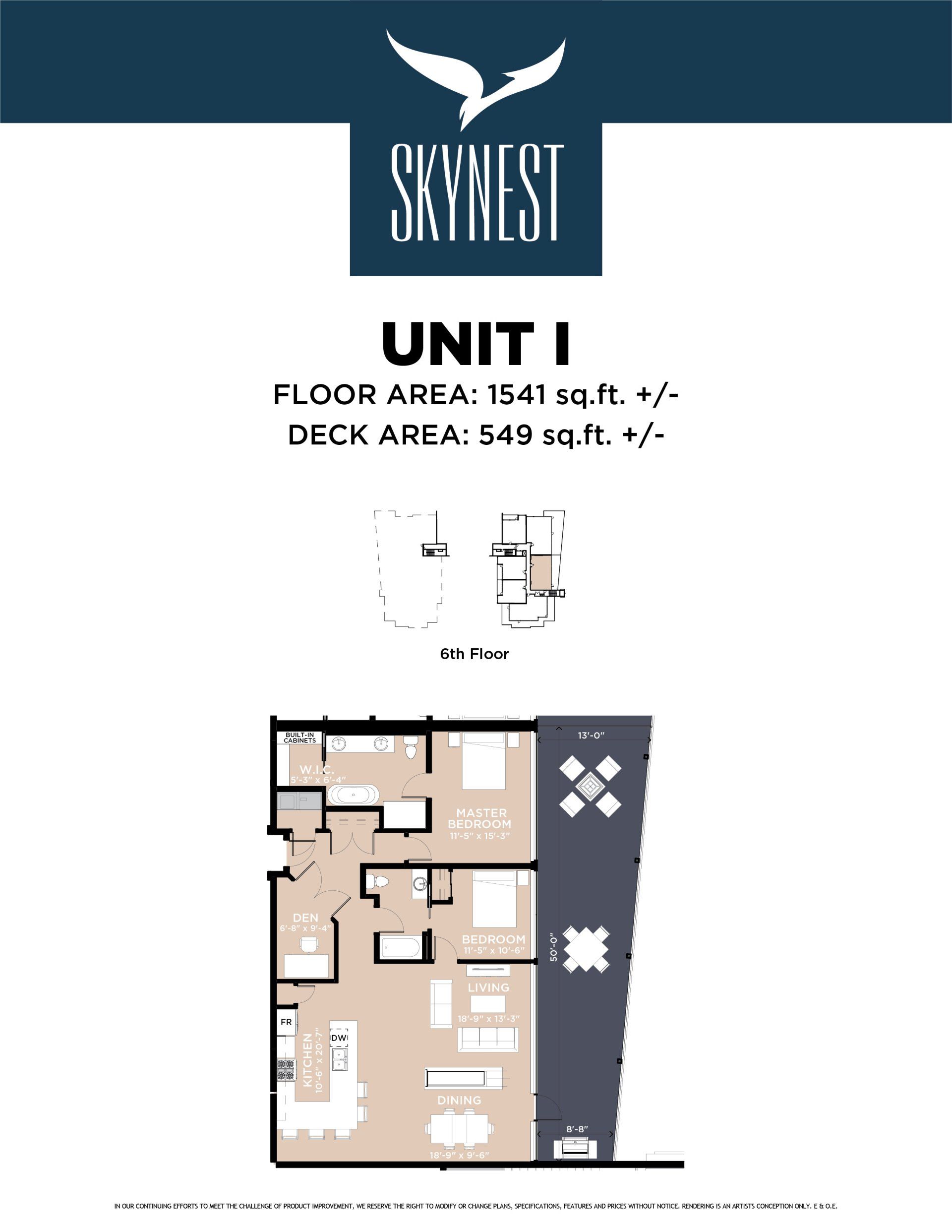 Skynest Unit I Floor Plan