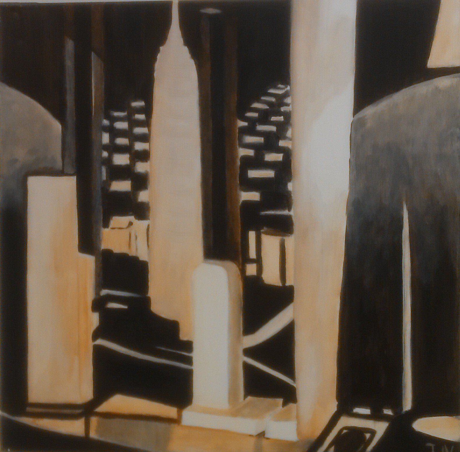 The city  painting