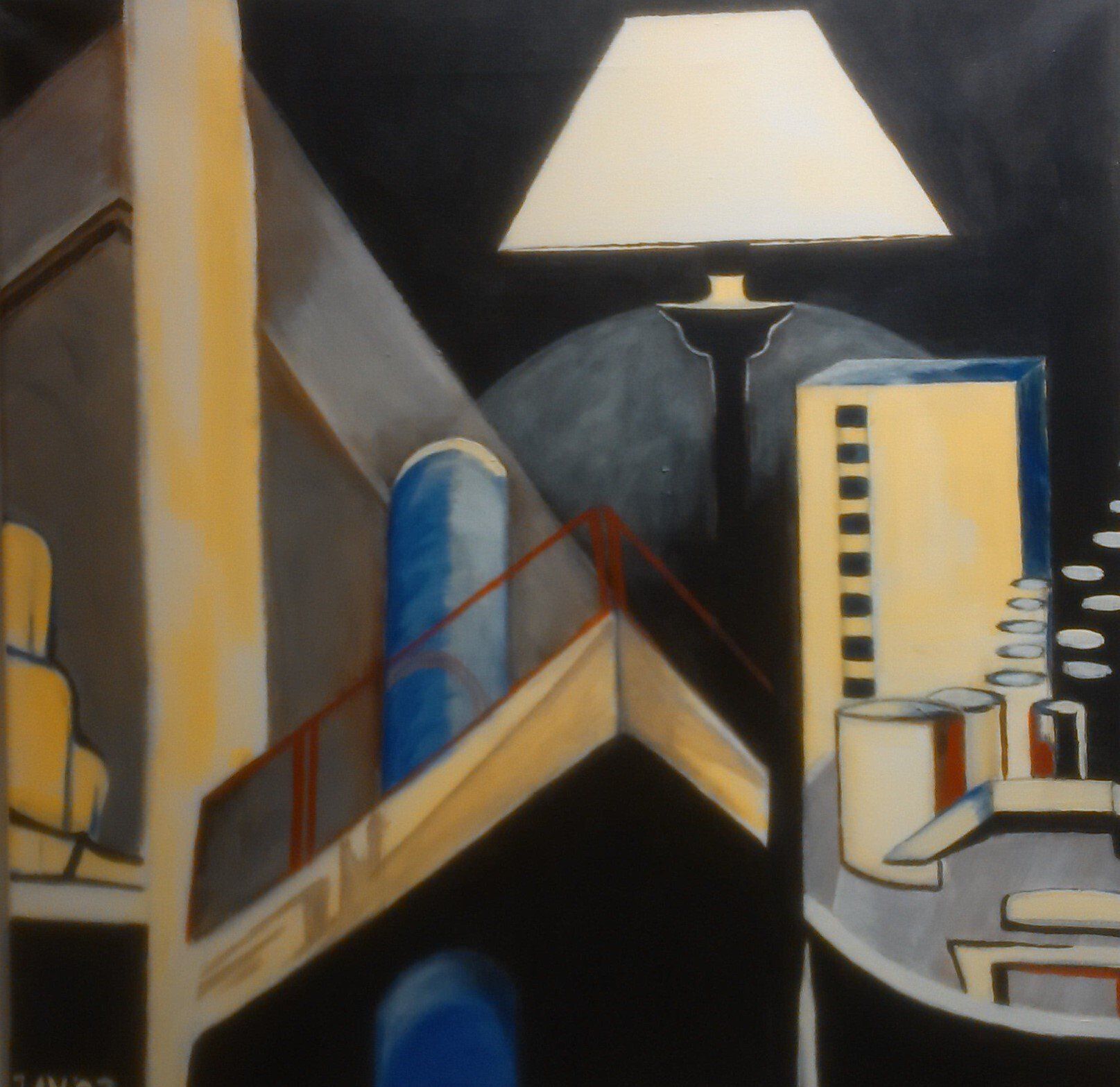 Rode balustrade painting