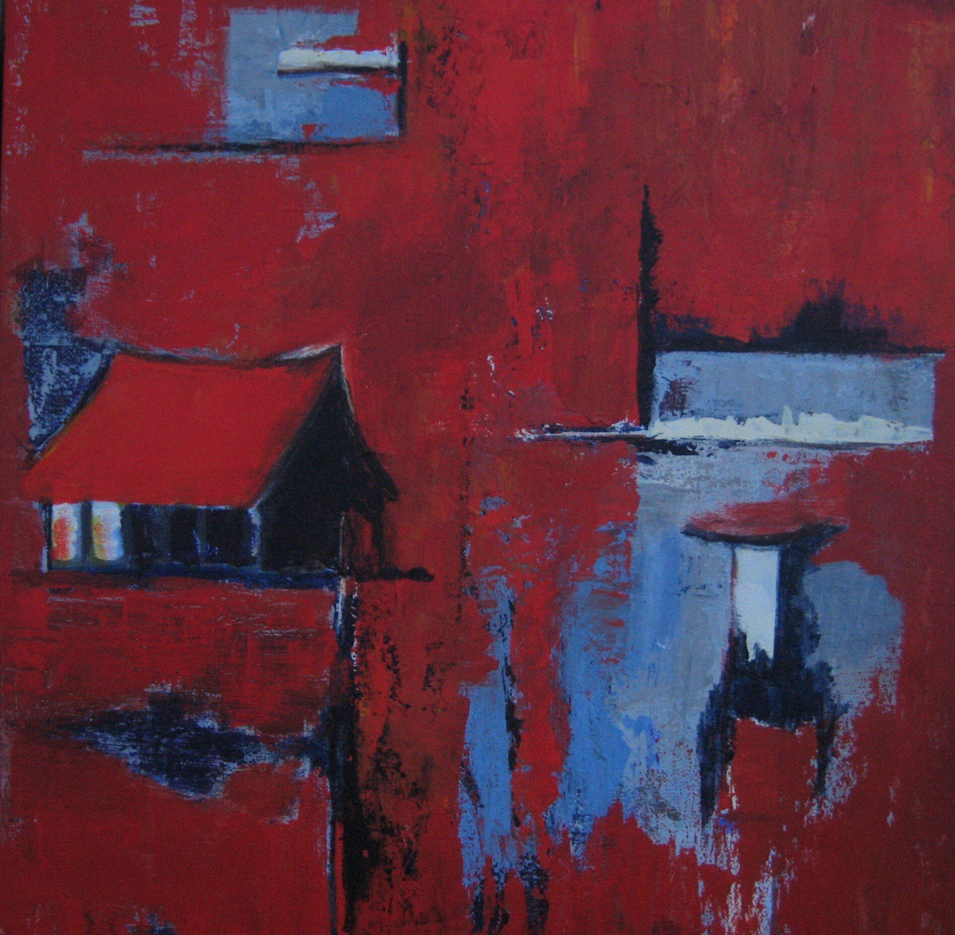 Red roof painting
