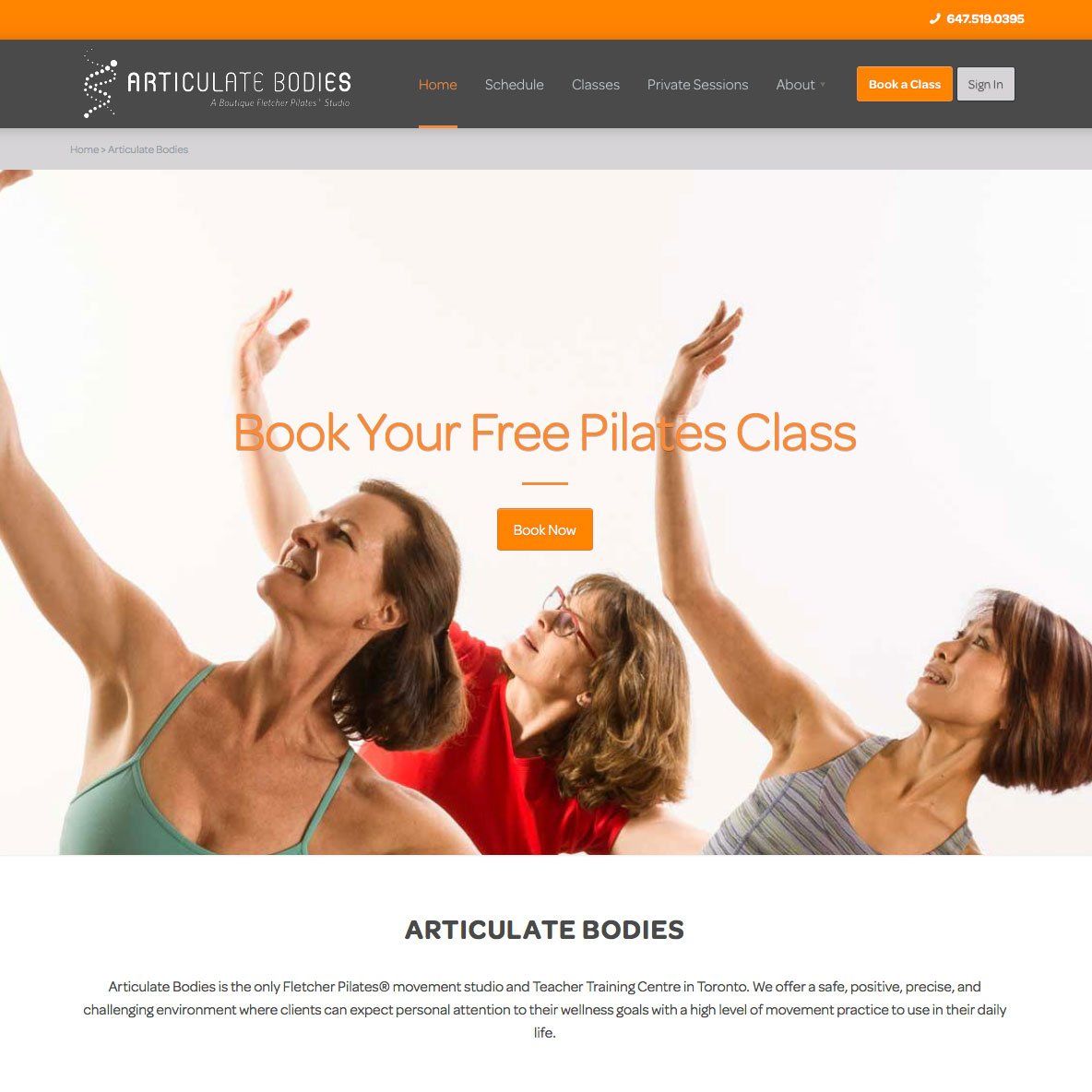 ARTICULATE BODIES Website