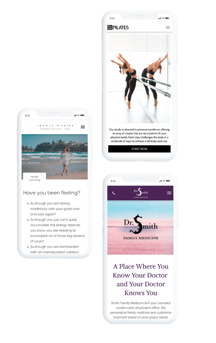 website on mobile phones