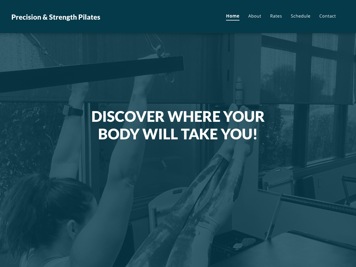 Precision & Strength Pilates Website