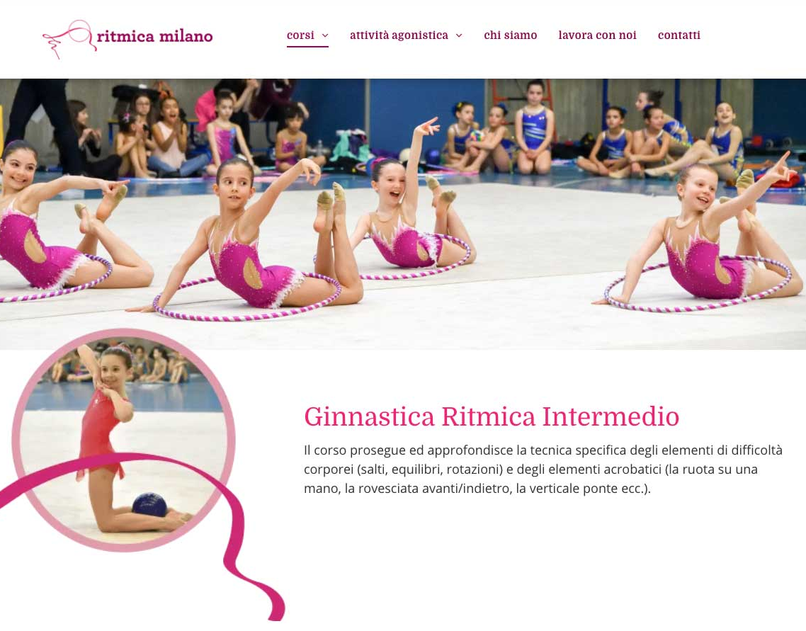 Ritimica Milano Website