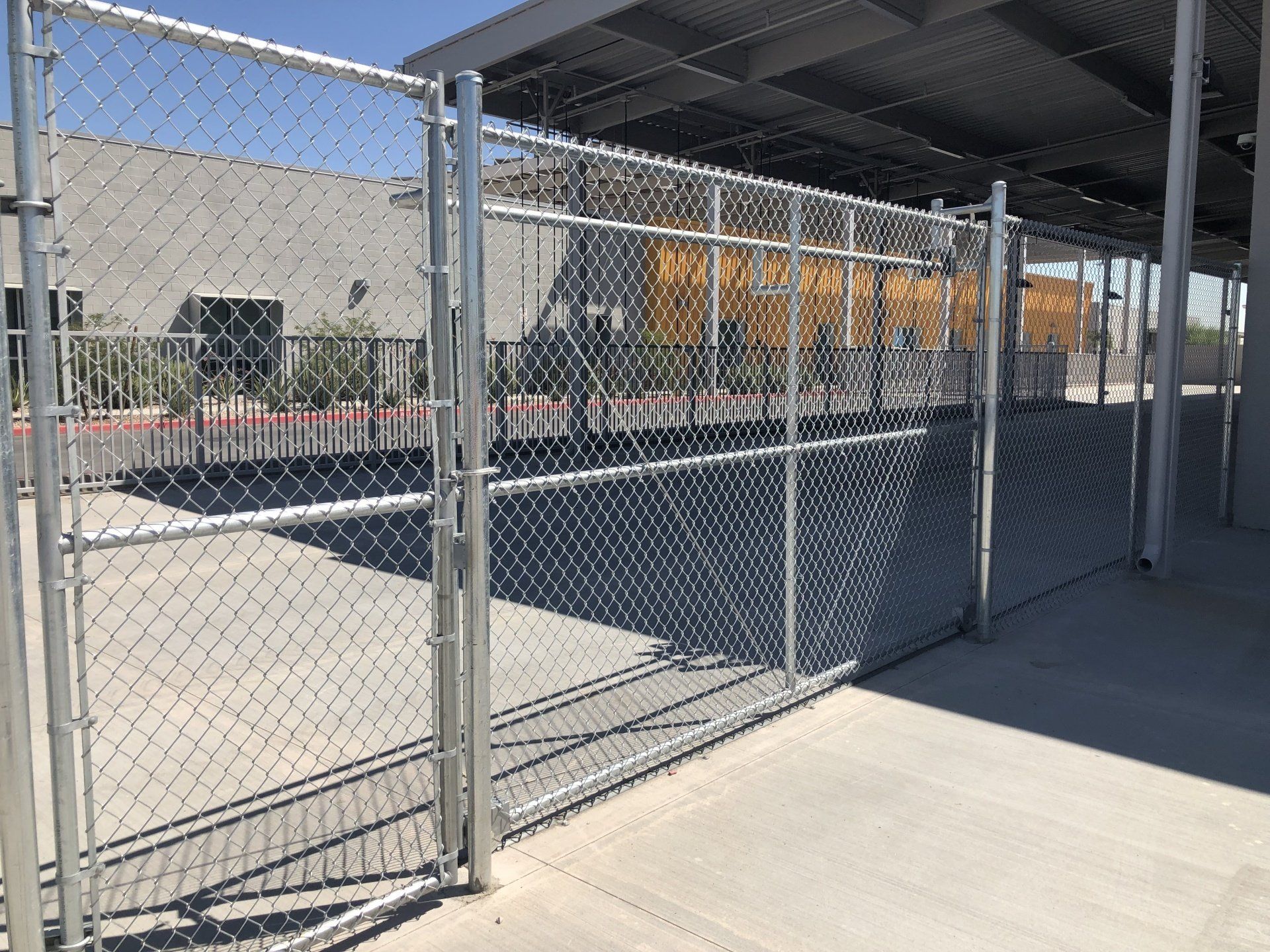 West Mec Northwest Campus Chain Link Slide Gate