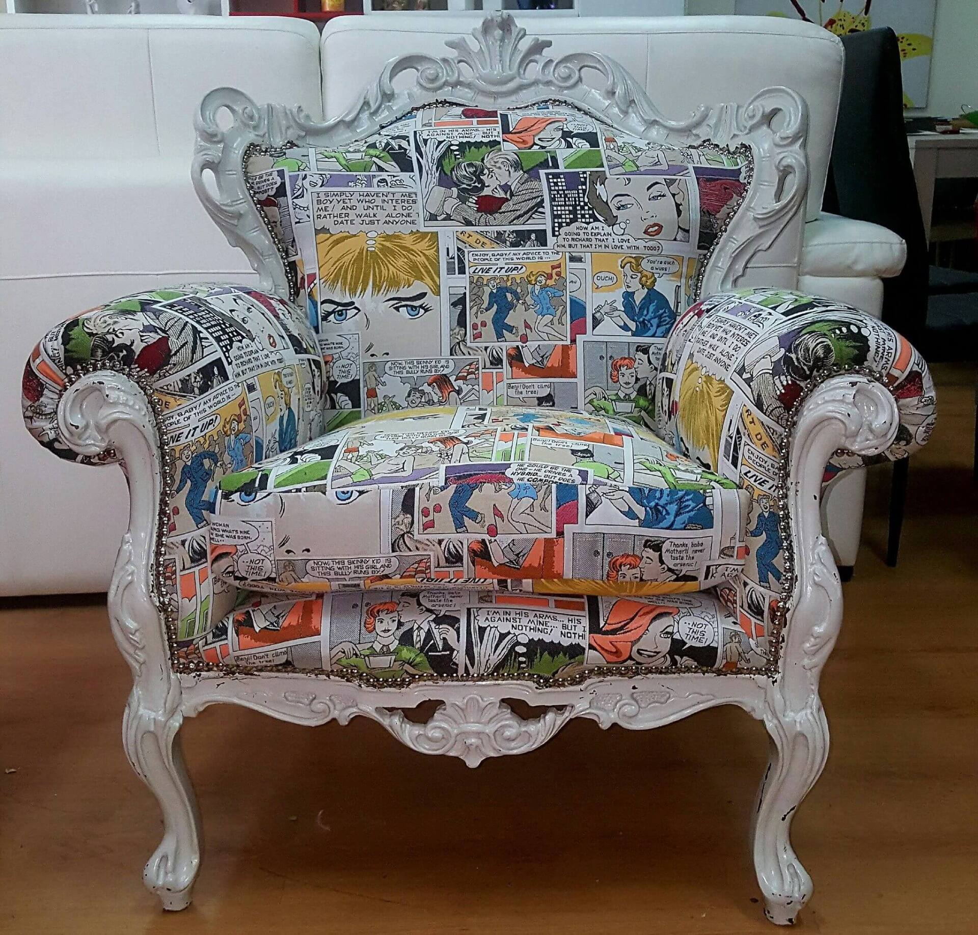 poltrona con braccioli