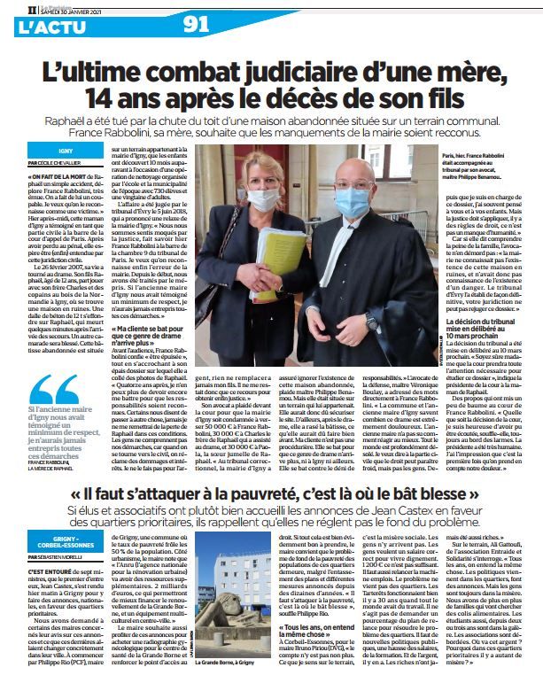 article de presse avocat pénal benamou