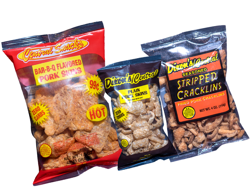 Choose your favorite case of Pork Skins