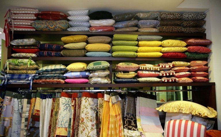 Tessuti per interni colorati