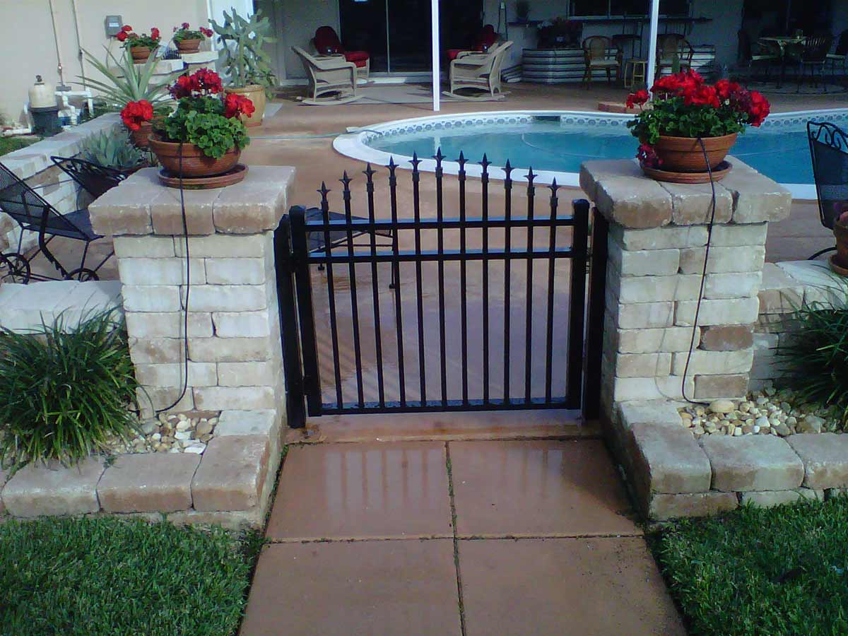 Boscout Finial Dome Gate — Sunrise, FL — First Class Fence & Rail, Inc.