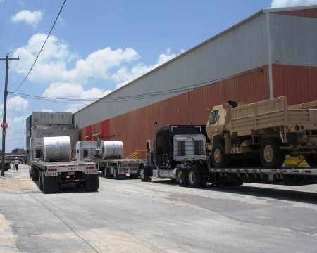 Good being delivered to warehouse