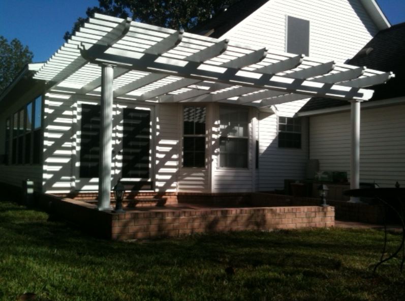 Patio Cover Construction Services — White House with Small Patio Cover in Milton, FL