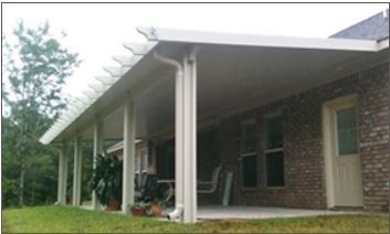 Residential Patio Cover —Patio with White Cover in Milton, FL