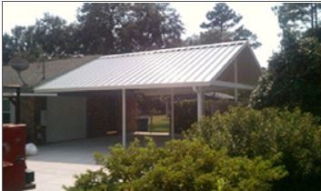Insulated Aluminum Roofing —House with Patio Cover in Milton, FL
