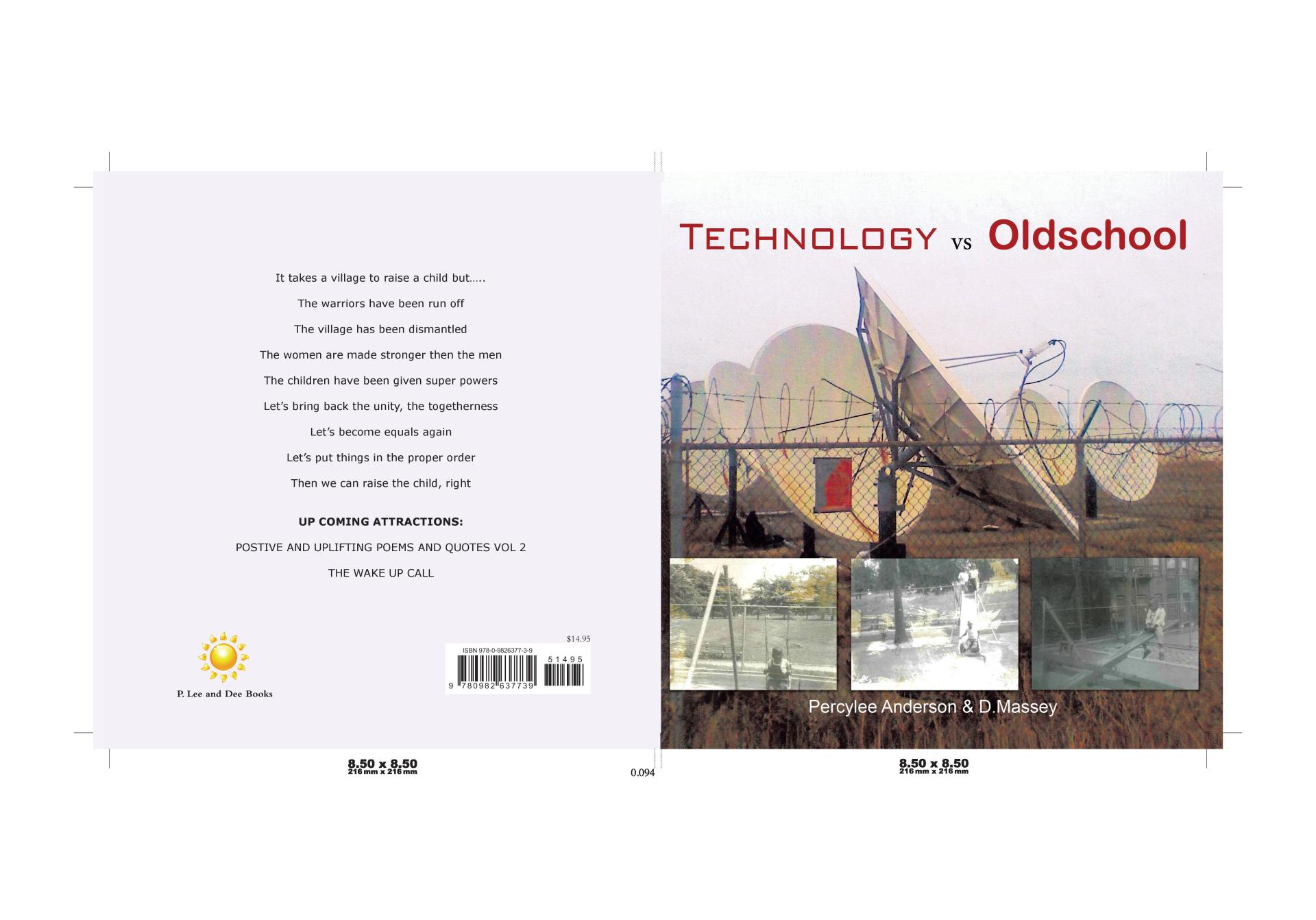 CD cover for “Technology - Oldschool” showing satellite dishes and urban scenes in muted tones