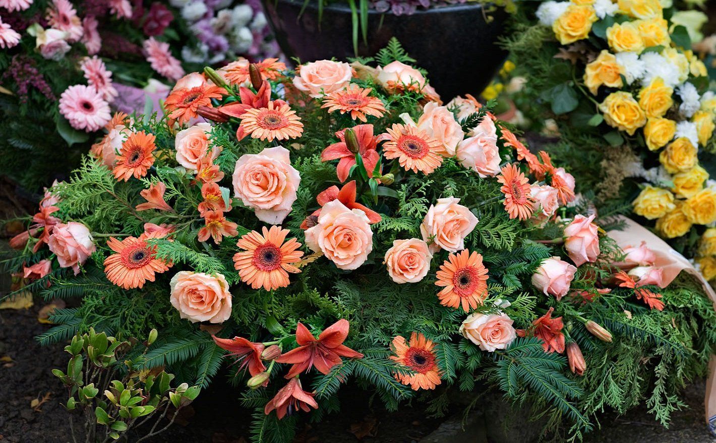 Sympathy bouquets