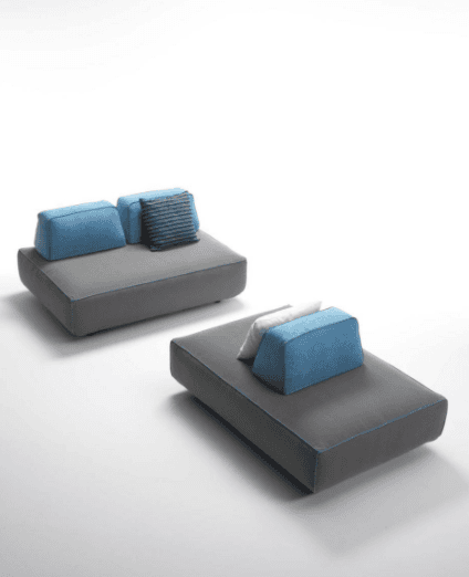 stivano in stile moderno grigio e azzurro