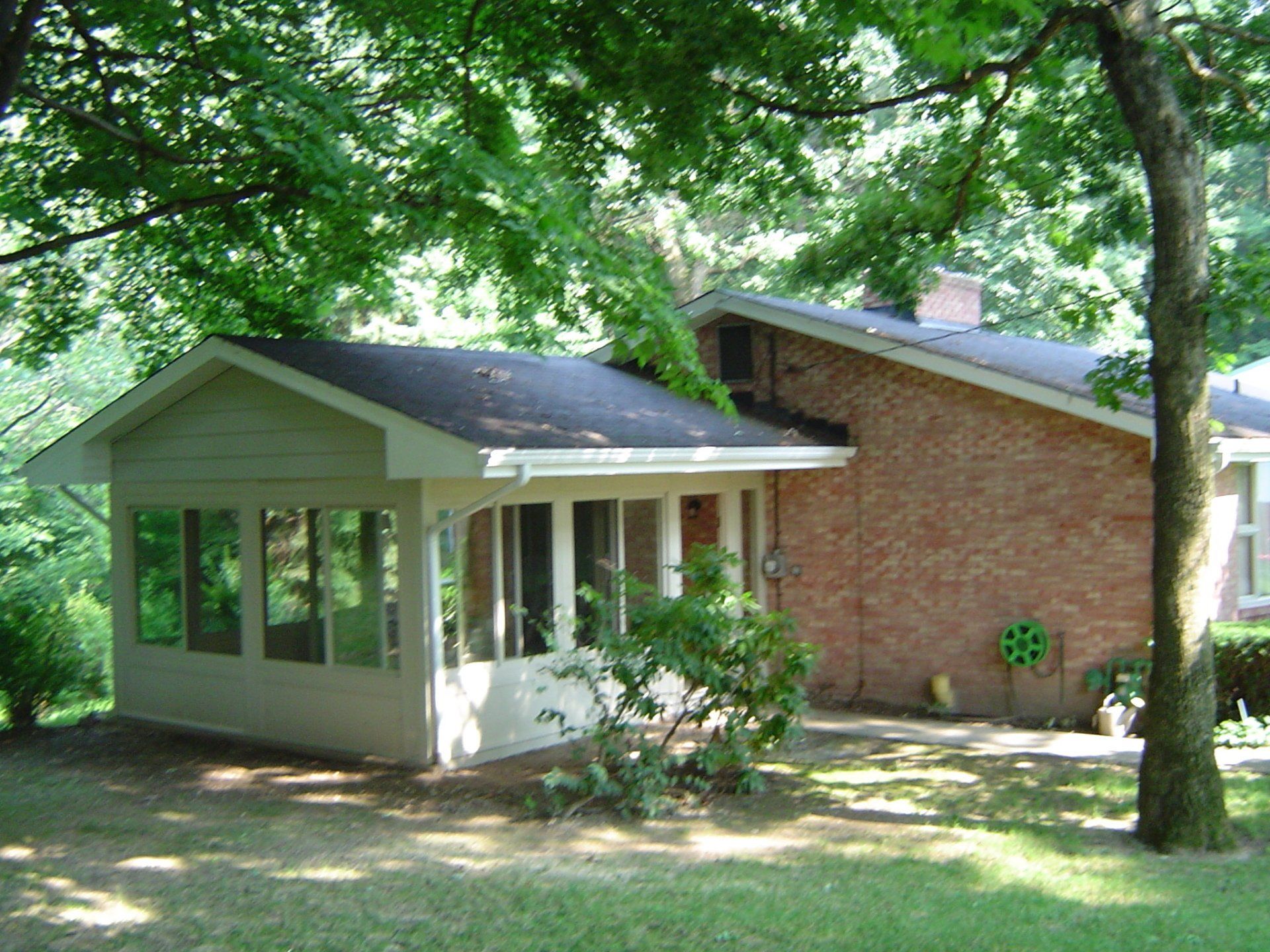 after picture of completed porch enclosure