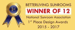 A winner of the better living sunrooms national sunroom association 1st place design awards