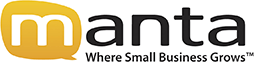 A logo for manta where small business grows