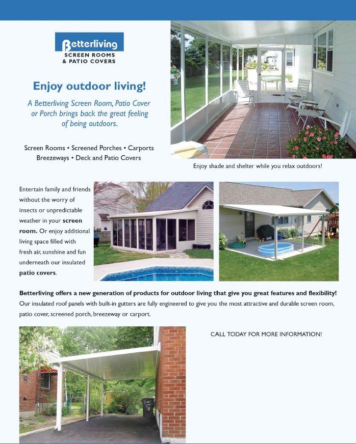 Betterliving Screen Room Flyer