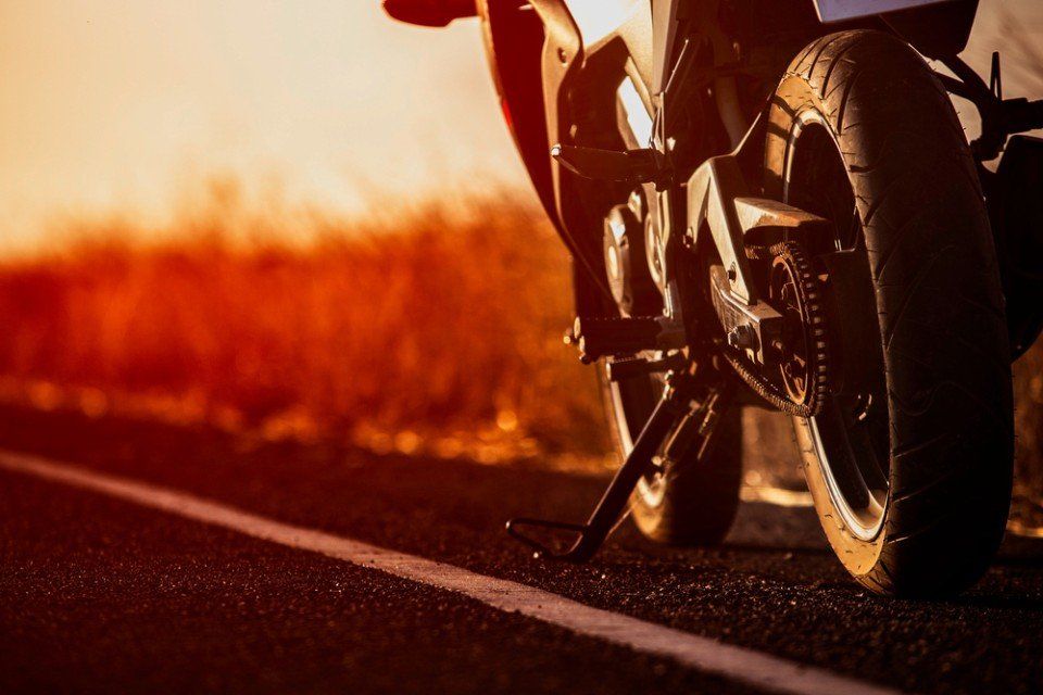 moto parcheggiata