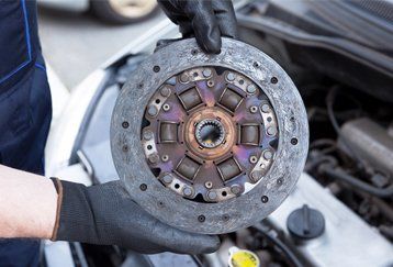 clutch in a man's hands