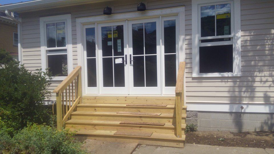 Wooden Stairs — Wide Wooden Stair steps in Slippery Rock, PA