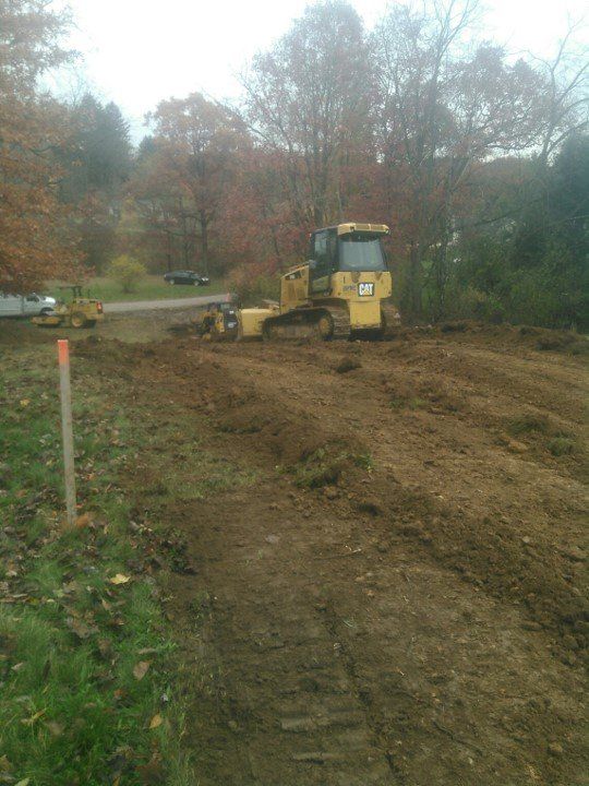 Landscaping Service — Loader Starting The Excavation in Slippery Rock, PA
